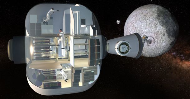 This inflatable space habitat was built for comfort, and could travel ...